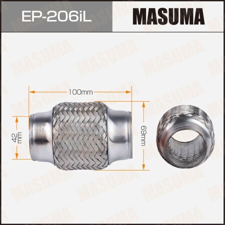 Flex pipe Masuma InterLock 42x100 heavy duty, EP-206iL