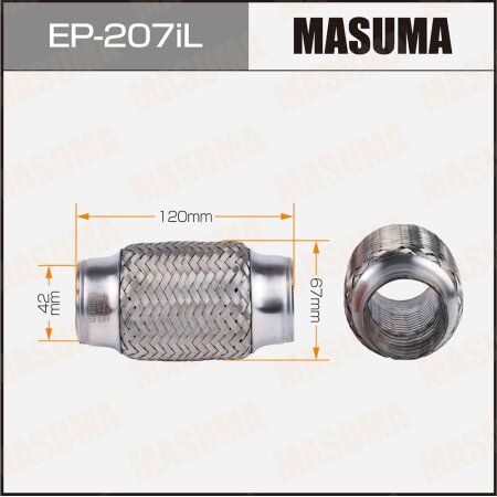 Flex pipe Masuma InterLock 42x120 heavy duty, EP-207iL
