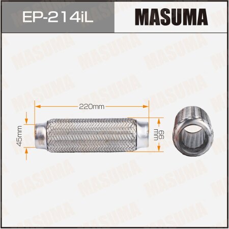 Flex pipe Masuma InterLock 45x220 heavy duty, EP-214iL