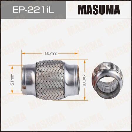 Flex pipe Masuma InterLock 51x100 heavy duty, EP-221iL