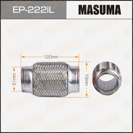 Flex pipe Masuma InterLock 51x120 heavy duty, EP-222iL