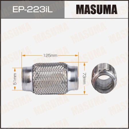 Flex pipe Masuma InterLock 51x125 heavy duty, EP-223iL