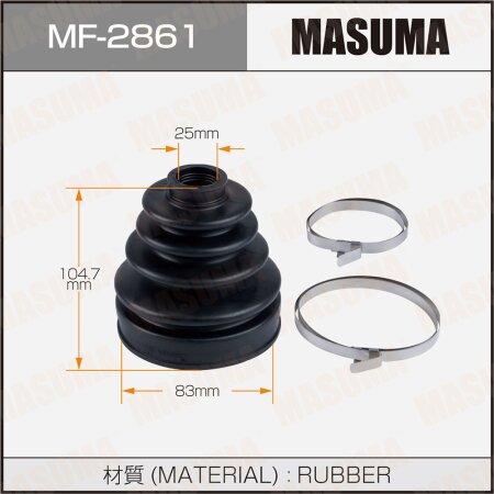 CV Joint boot Masuma (rubber), MF-2861