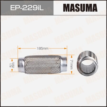 Flex pipe Masuma InterLock 51x185 heavy duty, EP-229iL