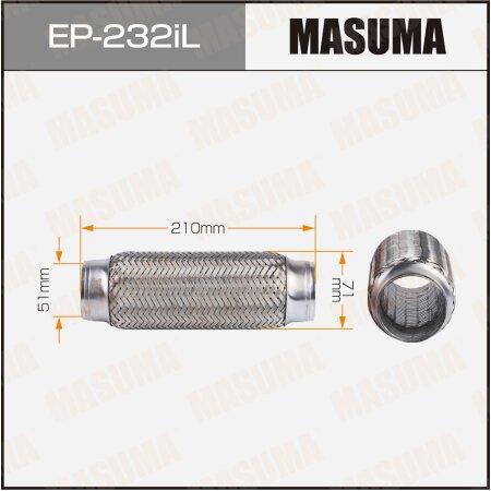 Flex pipe Masuma InterLock 51x210 heavy duty, EP-232iL