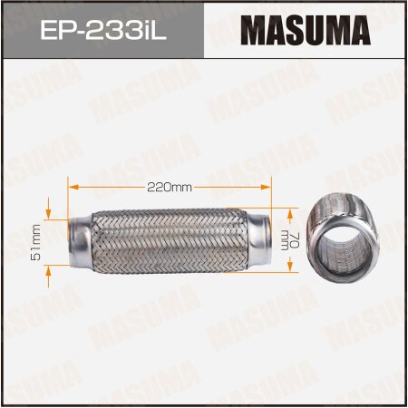 Flex pipe Masuma InterLock 51x220 heavy duty, EP-233iL
