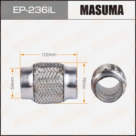 Flex pipe Masuma InterLock 54x100 heavy duty, EP-236iL