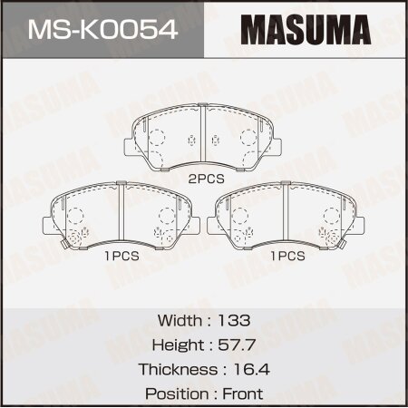 Brake pads Masuma, MS-K0054