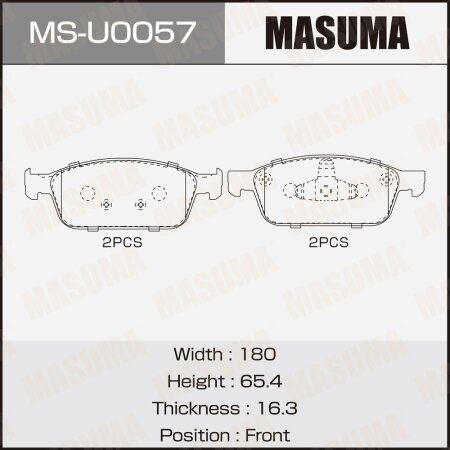 Brake pads Masuma, MS-U0057