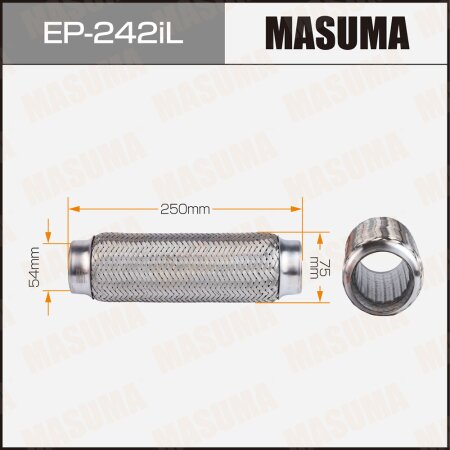 Flex pipe Masuma InterLock 54x250 heavy duty, EP-242iL