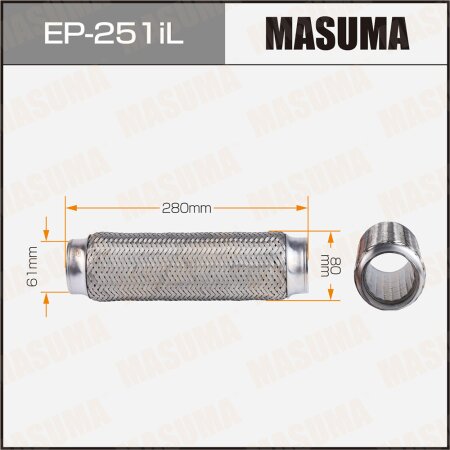Flex pipe Masuma InterLock 61x280 heavy duty, EP-251iL