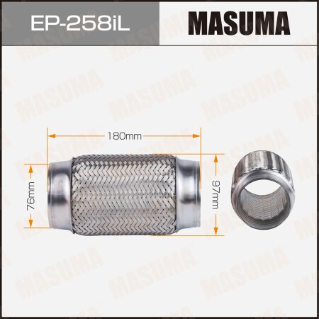 Flex pipe Masuma InterLock 76x180 heavy duty, EP-258iL