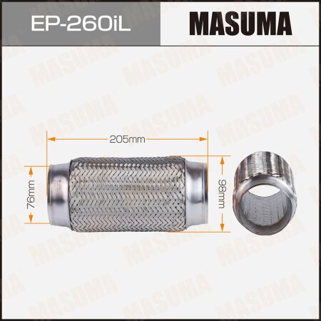 Flex pipe Masuma InterLock 76x205 heavy duty, EP-260iL