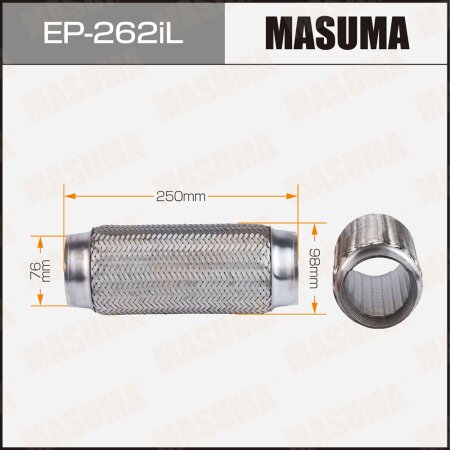 Flex pipe Masuma InterLock 76x250 heavy duty, EP-262iL