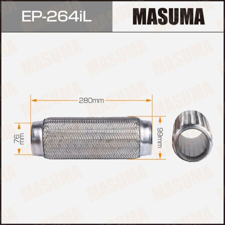 Flex pipe Masuma InterLock 76x280 heavy duty, EP-264iL
