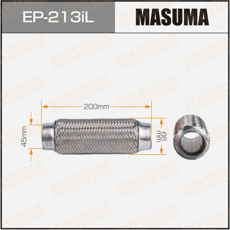 Flex pipe Masuma InterLock 45x200 heavy duty, EP-213iL