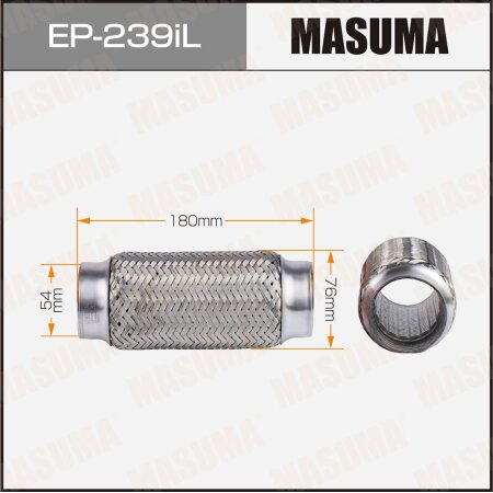 Flex pipe Masuma InterLock 54X180 heavy duty, EP-239iL