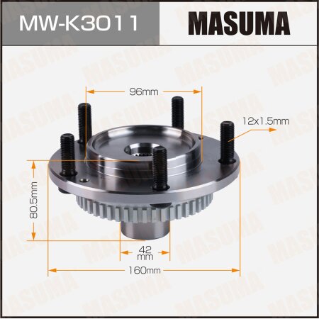 Wheel hub assembly Masuma, MW-K3011