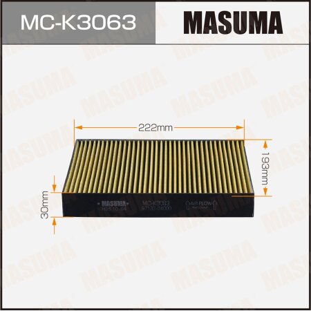Cabin air filter Masuma, MC-K3063