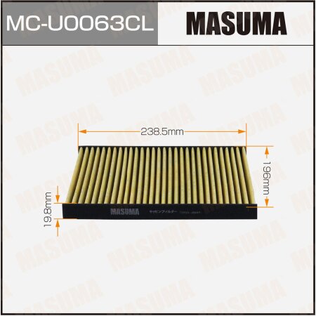 Cabin air filter Masuma charcoal, MC-U0063CL