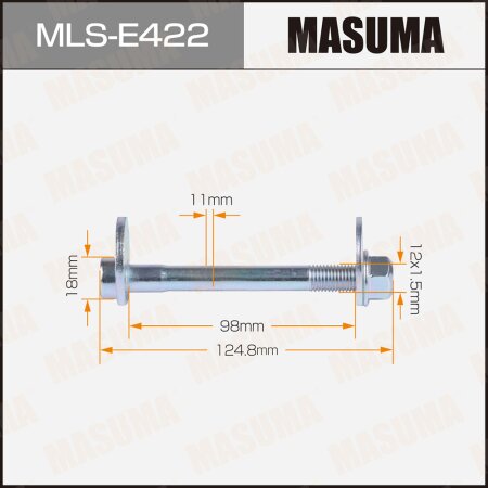 Camber adjustment bolt Masuma, MLS-E422