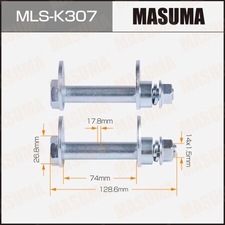 Camber adjustment bolt Masuma set 2pcs, MLS-K307