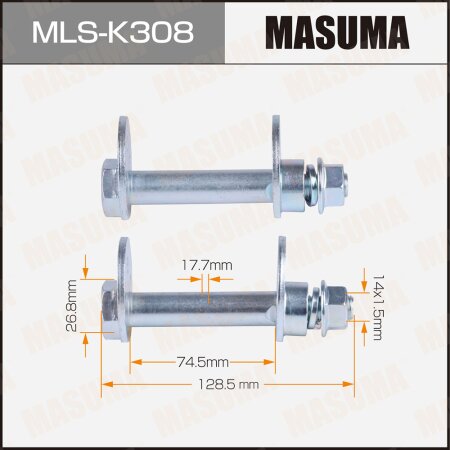 Camber adjustment bolt Masuma set 2pcs, MLS-K308