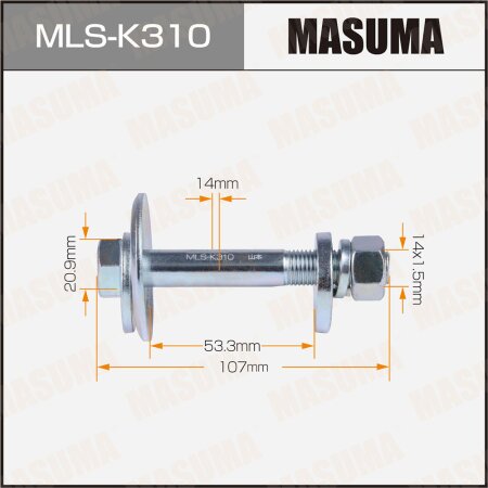 Camber adjustment bolt Masuma, MLS-K310