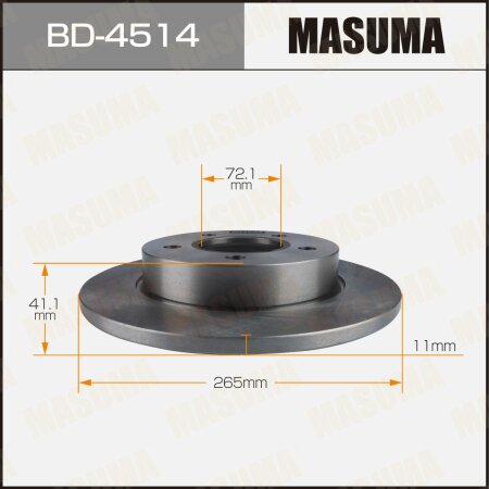 Brake disk Masuma, BD-4514