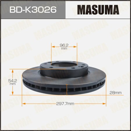 Brake disk Masuma, BD-K3026
