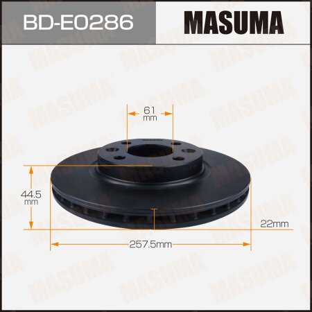 Brake disk Masuma, BD-E0286