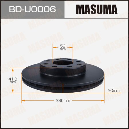 Brake disk Masuma, BD-U0006