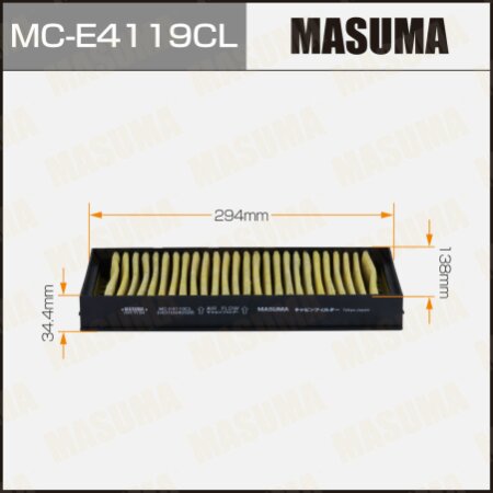 Cabin air filter Masuma charcoal, MC-E4119CL