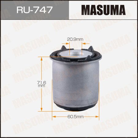 Silent block suspension bush Masuma, RU-747