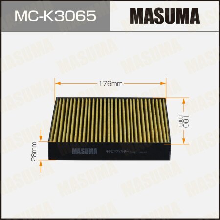 Cabin air filter Masuma, MC-K3065