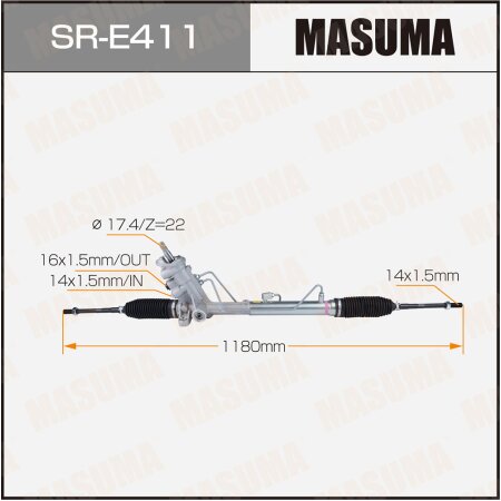 Gear assy, steering, SR-E411