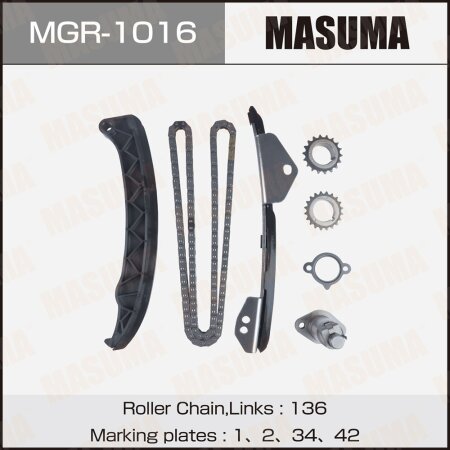 Timing chain kit Masuma, 3ZRFAE, MGR-1016