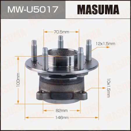 Wheel hub assembly Masuma, MW-U5017