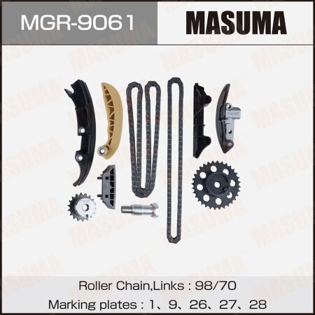 Timing chain kit Masuma, AQN, AZX, BKK, CFLA, MGR-9061