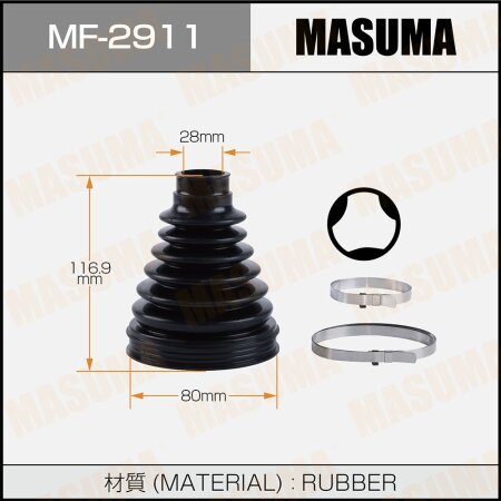 CV Joint boot Masuma (rubber), MF-2911