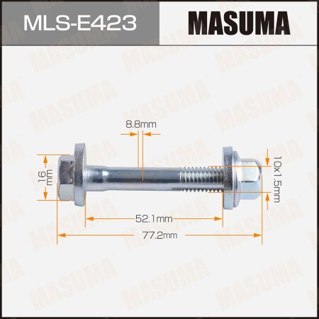 Camber adjustment bolt Masuma, MLS-E423