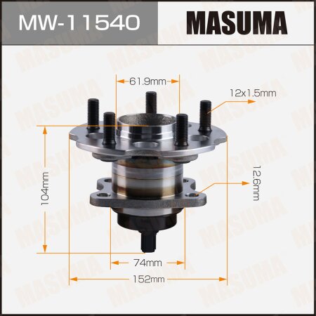 Wheel hub assembly Masuma, MW-11540