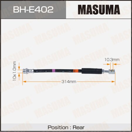 Brake hose Masuma, BH-E402