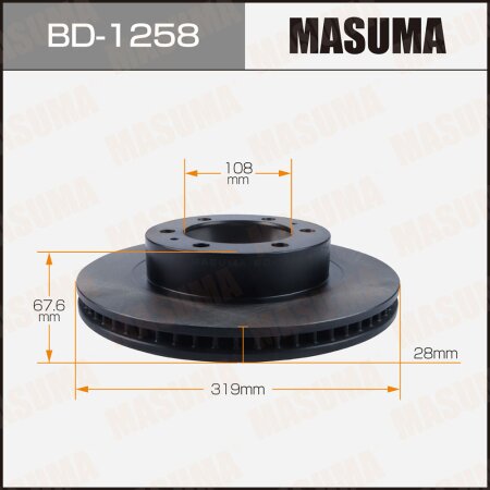 Brake disk Masuma, BD-1258