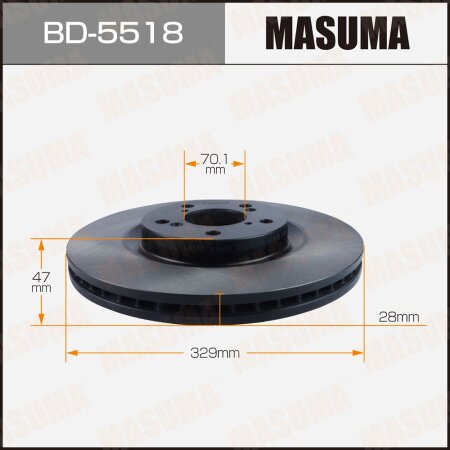 Brake disk Masuma, BD-5518