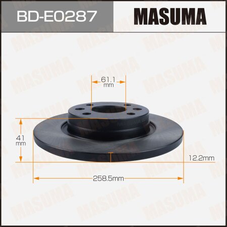 Brake disk Masuma, BD-E0287