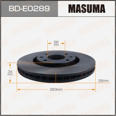 Brake disk Masuma, BD-E0289