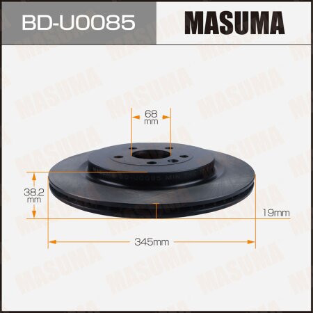 Brake disk Masuma, BD-U0085