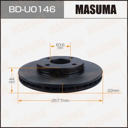 Brake disk Masuma, BD-U0146