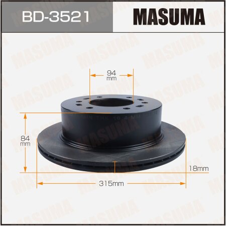 Brake disk Masuma, BD-3521